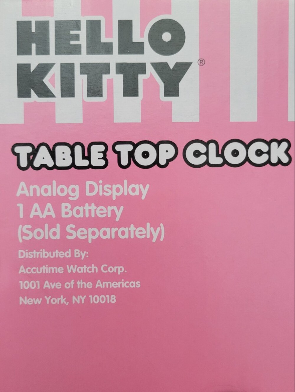 Hello Kitty Table Top Clock - Picture 2 of 2